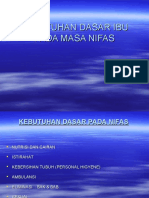 KEBUTUHAN DASAR IBU PADA MASA NIFAS