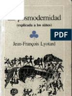 Lyotard La Postmodernidad explicada a los niños