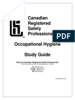 BCRSP Occupational Hygiene Study Guide - 2014 Edition