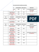 Horario Semanal Atención Estudiantes Presenciales