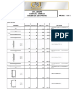 Cartilla de acero columnas