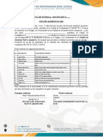 Acta Entrega de Alimentos Julio 2