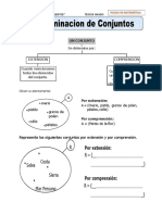 DETERMINACIÓN DE CONJUNTOS (Fichas) 2022