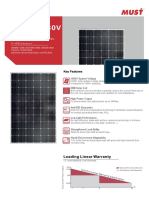 320W Mono Solar Panel Datasheet
