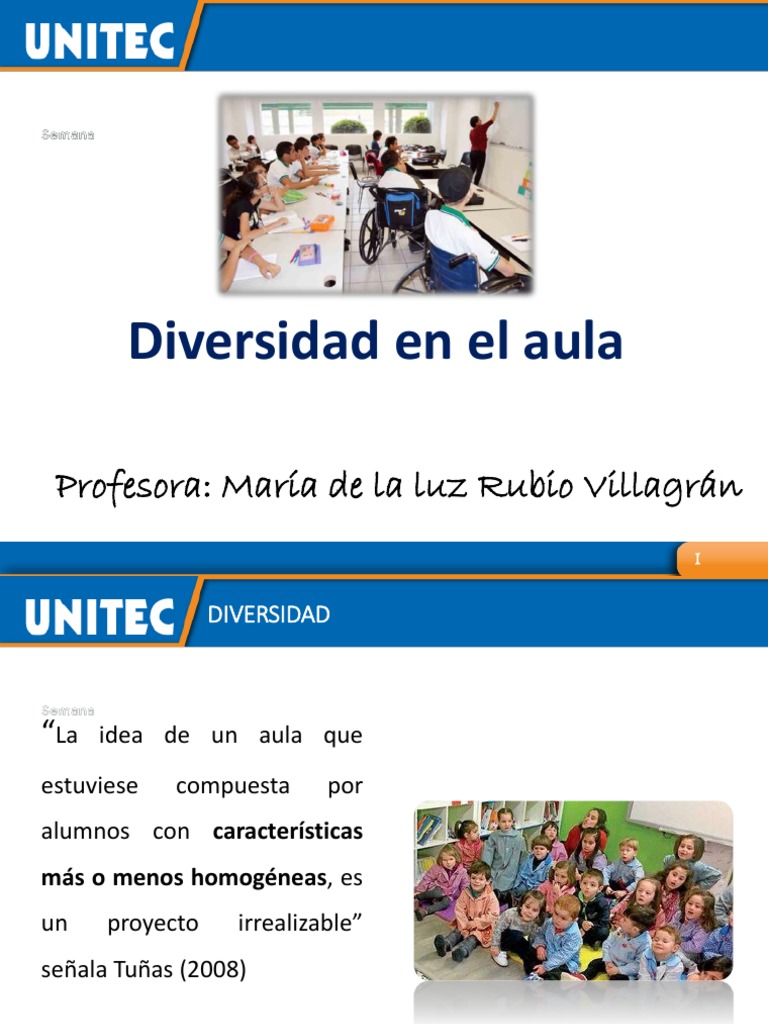 Diversidad en el Aula Virtual UNITECH | PDF | Aprendizaje | Desorden ...