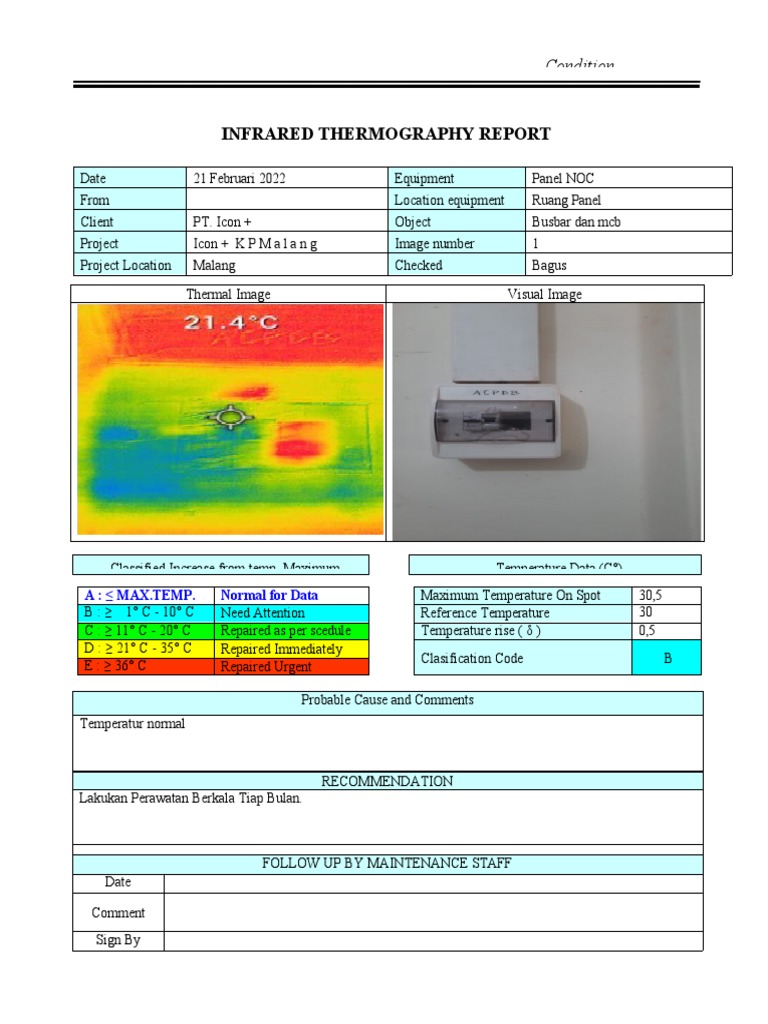 Infrared Thermography Report Summary | PDF | Thermography | Infrared