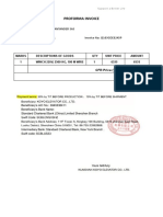 Proforma Invoice: To: Via Elevadores Santander Sas Invoice No: I2109COE0245P