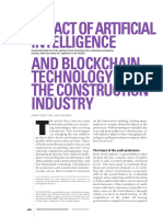 Impact of Artificial Intelligence and Blockchain Technology On The Construction Industry