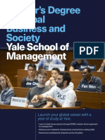 Yale School of Management: Master's Degree in Global Business and Society