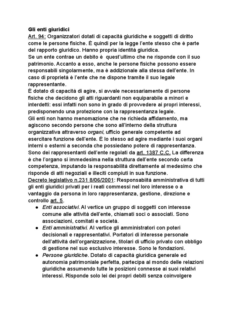 Enti, Fondazioni, Associazioni PDF