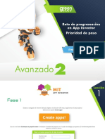 Avanzado: Reto de Programación en App Inventor Prioridad de Paso