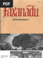 Faxanadu Manual (Nintendo Entertainment System, English)