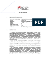 PSI4431 01 Intervención Clínica Psicoanálisis Mariano Ruphertuz