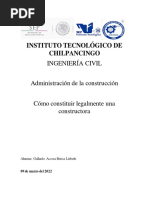 cómo constituir una empresa constructora