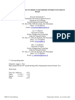 Using Decision Trees in Order To Determine Intersection Design Rules