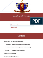 Database Systems: Lecture-12 Instructor Name