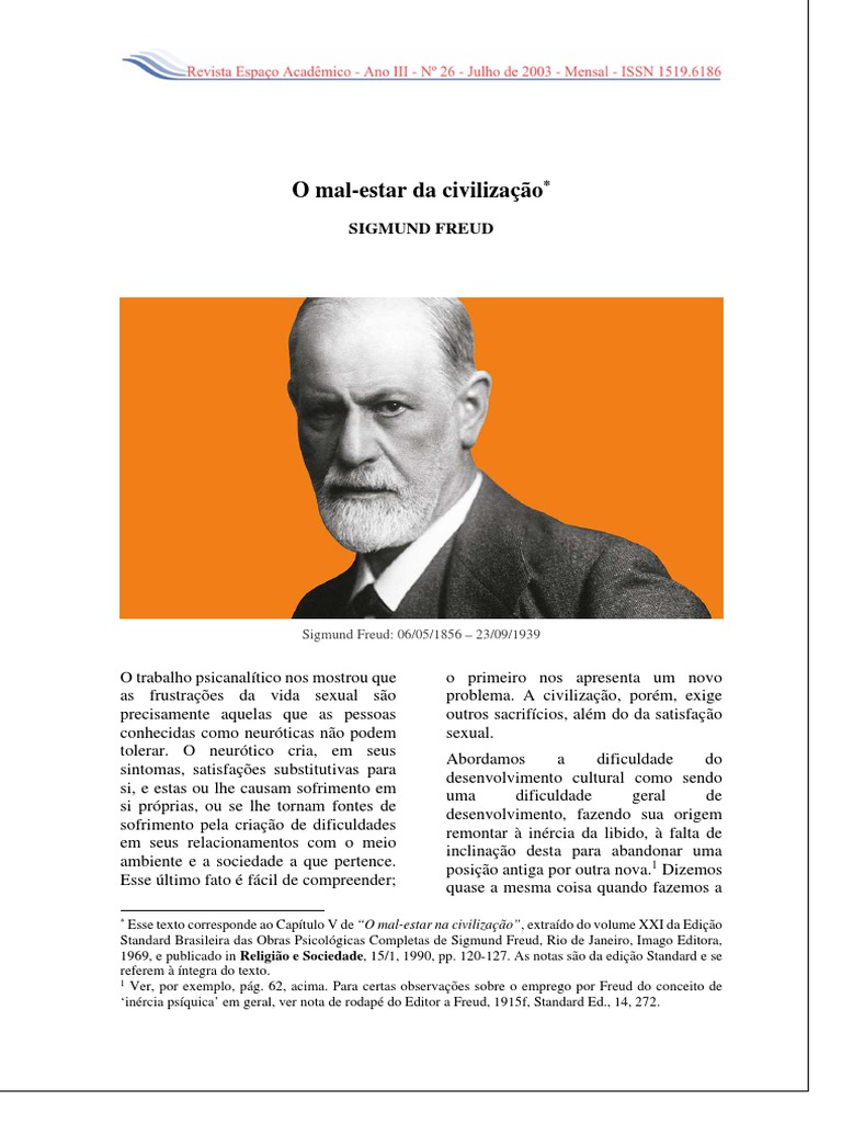 Freud o Mal Estar Da Civilização PDF