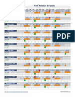 2022 Work Rotation Schedule: January 2022