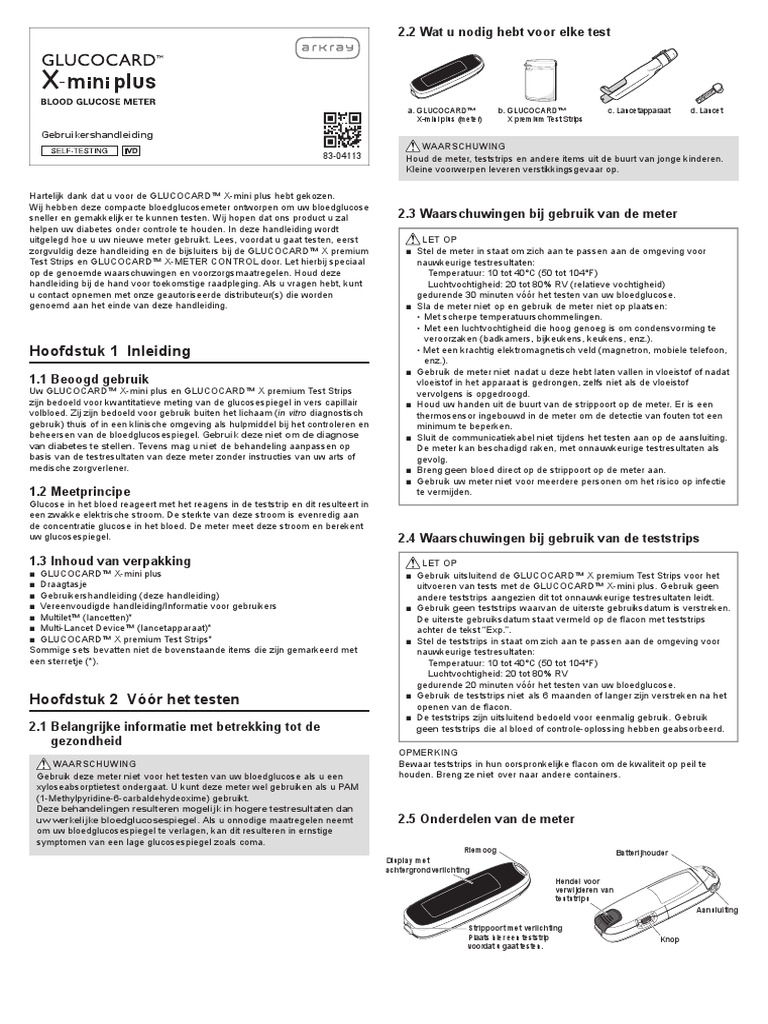 Arkray Glucocard X Mini Plus Manual | PDF