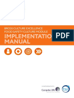 Implementation Manual: Brcgs Culture Excellence Food Safety Culture Module