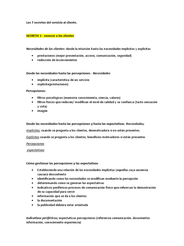7 Claves para un Excelente Servicio al Cliente | PDF | Cliente | Business