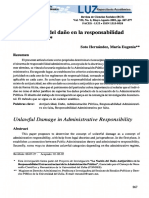 Antijuricidad Del Daño en La Responsabilidad Administrativa