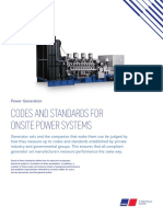 Codes and Standards For Onsite Power Systems