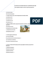 Cuestionario de Estudios Sociales Del Segundo Parcial Del Ii Quimestre Sexto Año