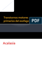 Transtornos Motores Primarios Del Esofago