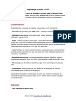 Segurança na moto - DDS sobre cuidados básicos e no trânsito