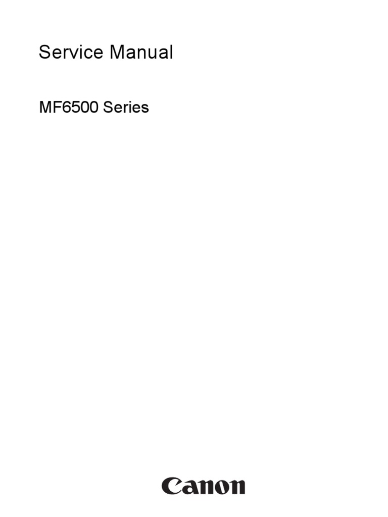 Canon MF6500 Series Service Manual | PDF | Printed Circuit Board ...
