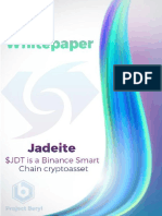 The Jadeite Whitepaper aims to provide a detailed yet accessible explanation of the project