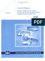 Clean Air Program: Design Guidelines For Bus Transit Electric and Hybrid Electric Propulsion As An Alternative Fuel