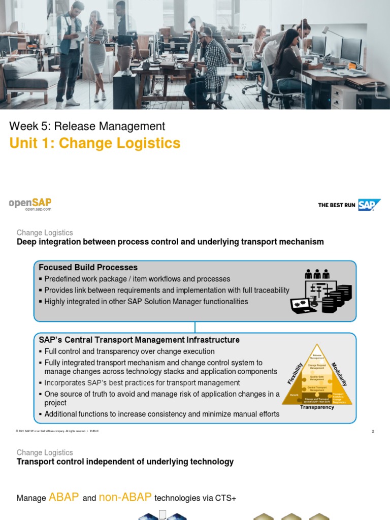 OpenSAP Solman2-1 Week 5 All Slides | PDF | Logistics | Transport