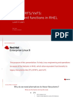 ZFS/BTRFS/VXFS: Equivalent Functions in RHEL: Lunch N Learn