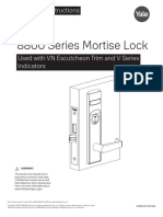 8800 Series Mortise Lock: Installation Instructions