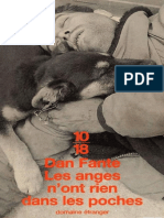 Les Anges Nont Rien Dans Les Poches by Fante, Dan (Fante, Dan)