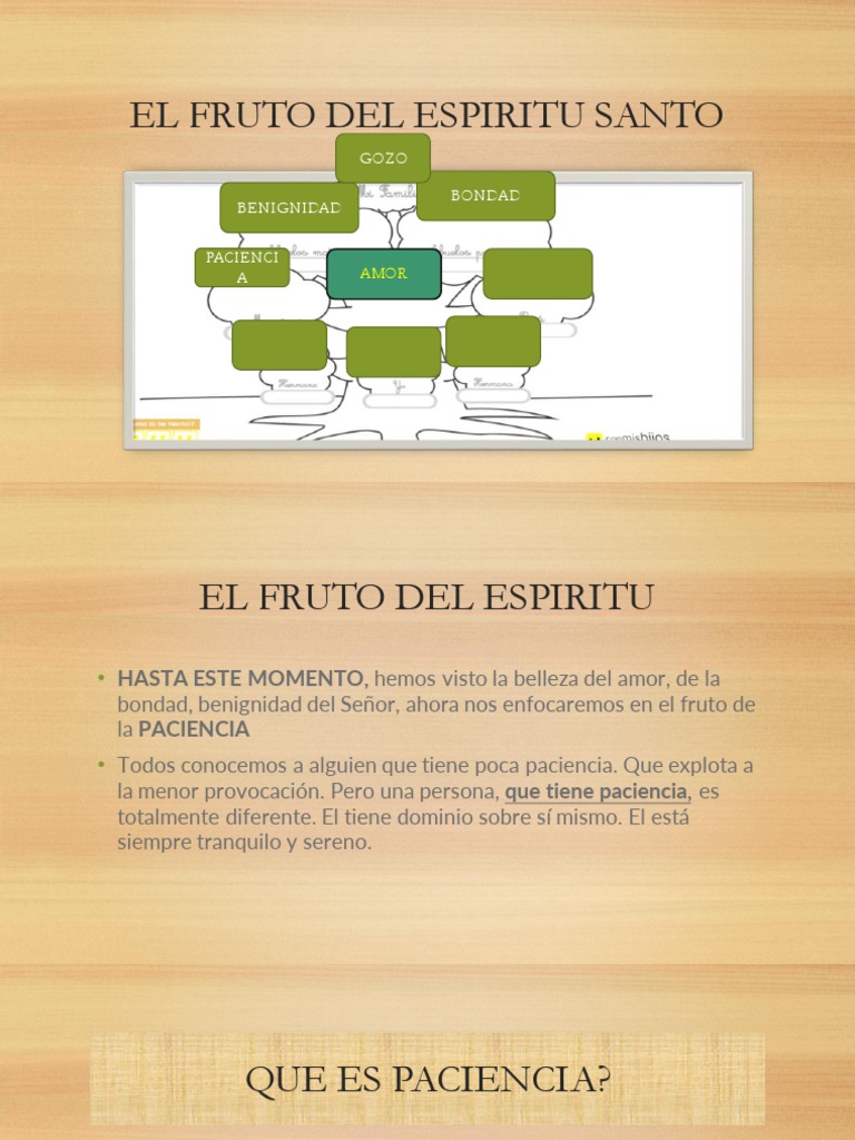 El Fruto Del Espiritu Santo | PDF | Moisés | Paciencia