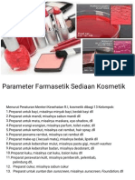 Parameter Farmasetik Sediaan Kosmetik