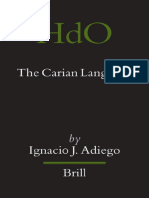 Carian Language (Adiego)