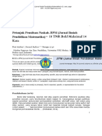 Petunjuk Penulisan Naskah JIPM (Jurnal Ilmiah Pendidikan Matematika) 18 TNR Bold Maksimal 14 Kata