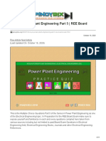 MCQ in Power Plant Engineering Part 5 - REE Board Exam: October 16, 2020