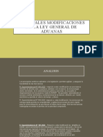 Principales Modificaciones de La Ley General de Aduanas