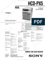 Service Manual: Hcd-Px5