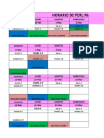 Horarios Marzo 2022, Peri, Mega y Jefe de Operaciones