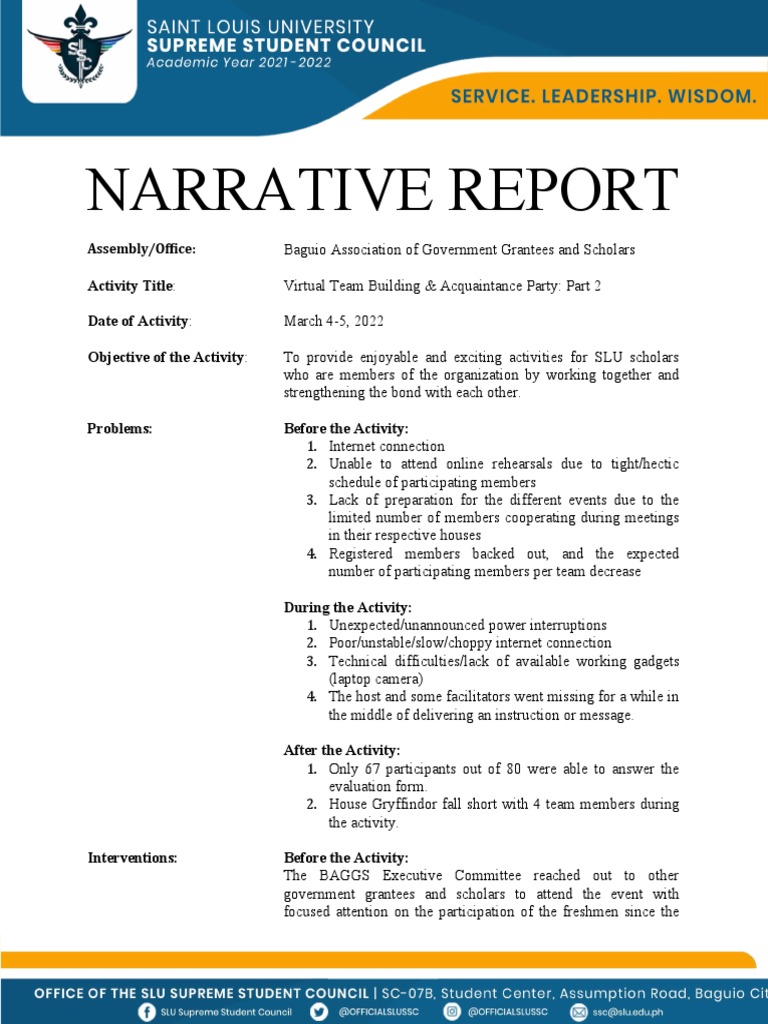 Virtual Team Building Report 2022 | PDF