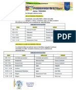 Horario de Clases de Tercer Grado de Primaria Okkk