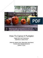 How To Carve A Pumpkin