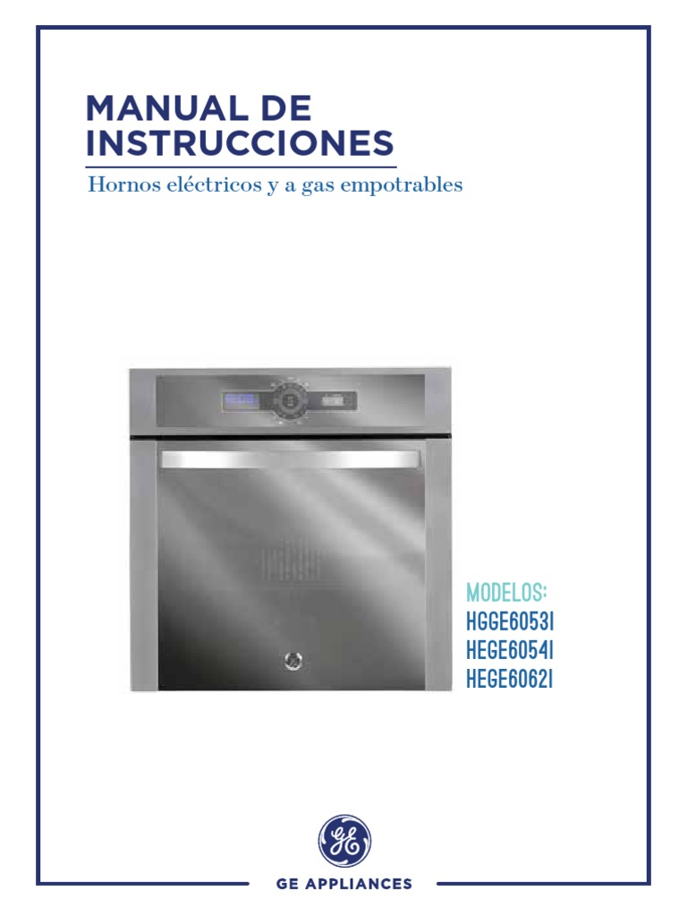 Manual de instrucciones para hornos eléctricos y a gas GE Appliances