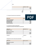 Caso 2 - Presupuesto Operativo